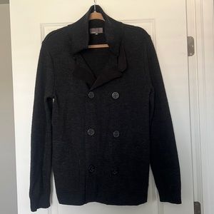 Vince Mens Medium Cable Knit Sweater Black